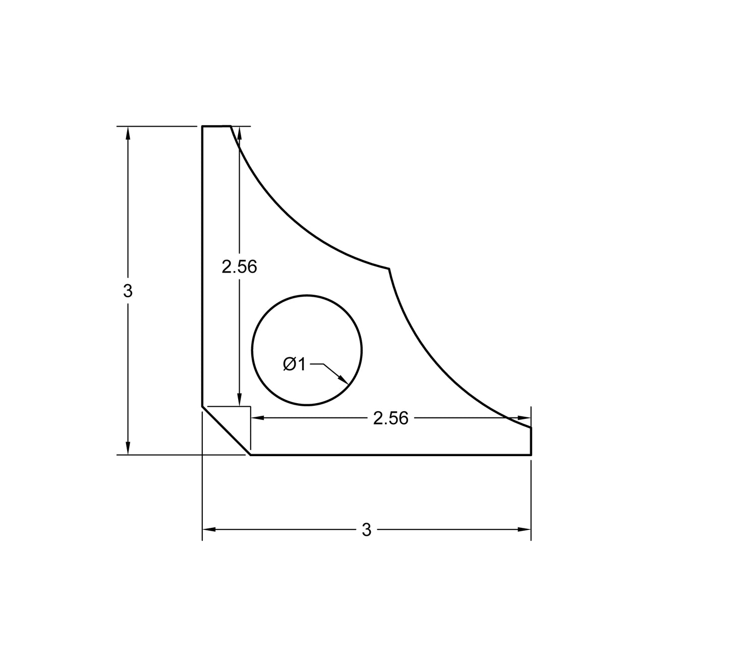 90 Degree Gusset Pack .DXF