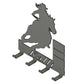 Barrel Racer Coat Rack .dfx design file.