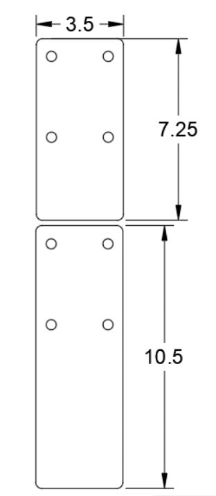 Toyota 22r / 22re Motor Mount Plates .DXF