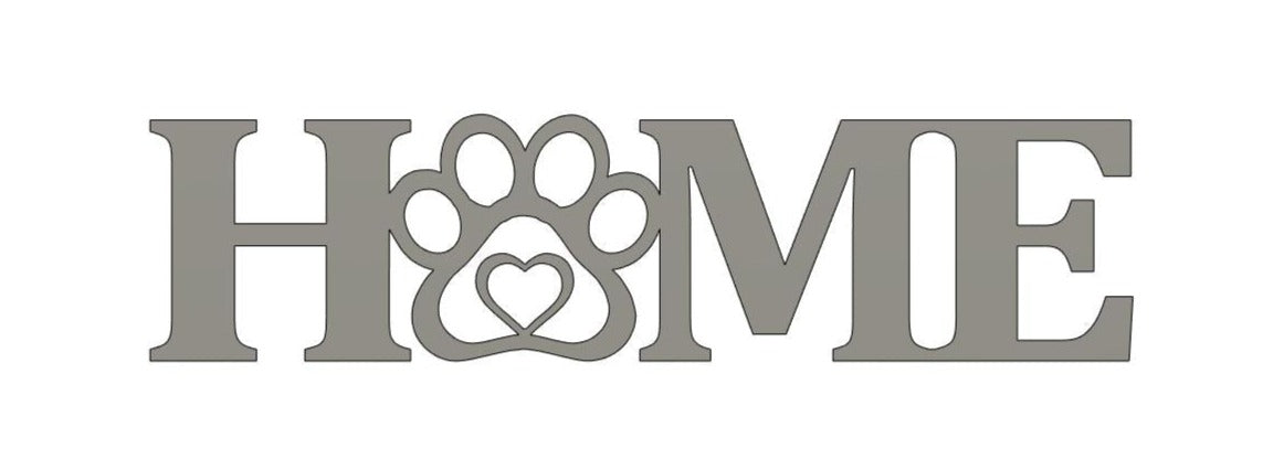 Home Paw Sign .dxf design