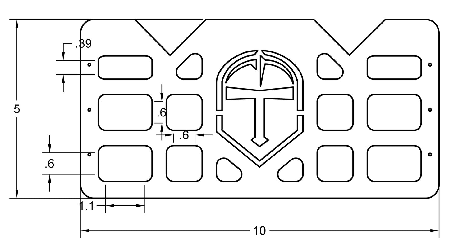 Mini Universal TACrac MOLLE Panel